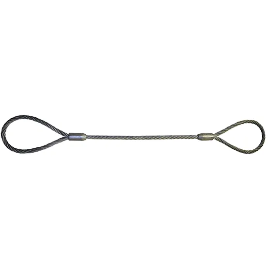 ESTROBO DE CABLE DE ACERO OJO SIMPLE 1/4
