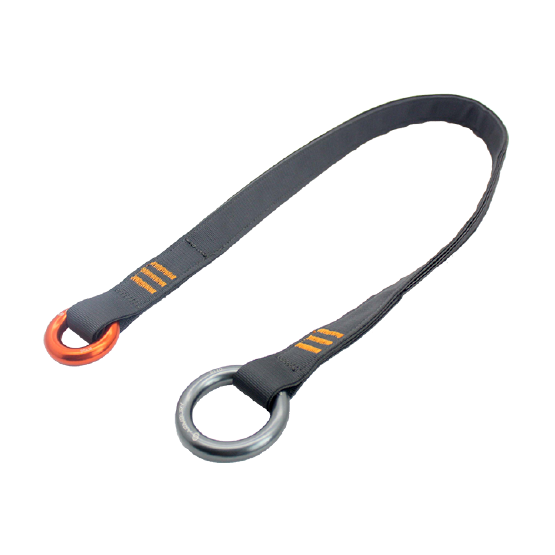 CONECTOR DE ANCLAJE CON ANILLOS DE ALUMINIO MIX 150CM ARBORISMO CAPA ANCHOR WEBBING 150CM ARMBURY