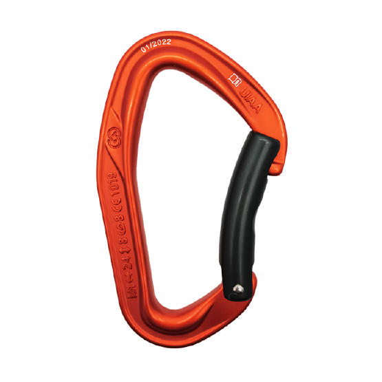 MOSQUETÓN ERGONÓMICO NARANJA SEGURO CURVO AUTOMÁTICO ACE BENT ARMBURY