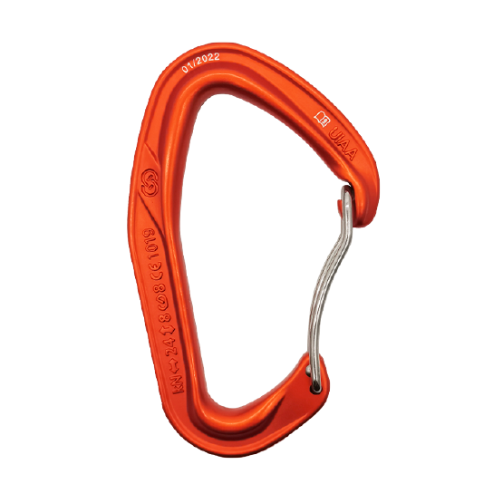 MOSQUETÓN ERGONÓMICO NARANJA SEGURO SIMPLE AUTOMÁTICO ACE WIRE ORANGE ARMBURY