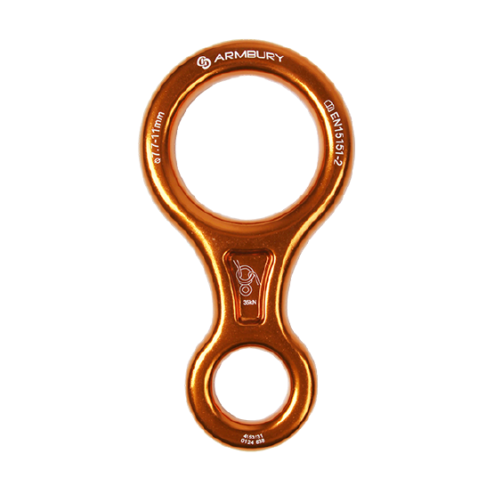 DESCENSOR TIPO OCHO NARANJA FIGURE 8 ARMBURY