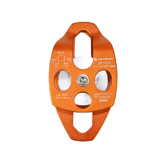 POLEA DOBLE MÓVIL 16MM NARANJA SENG MOBILE SIDE DOUBLE PULLEY ORANGE ARMBURY