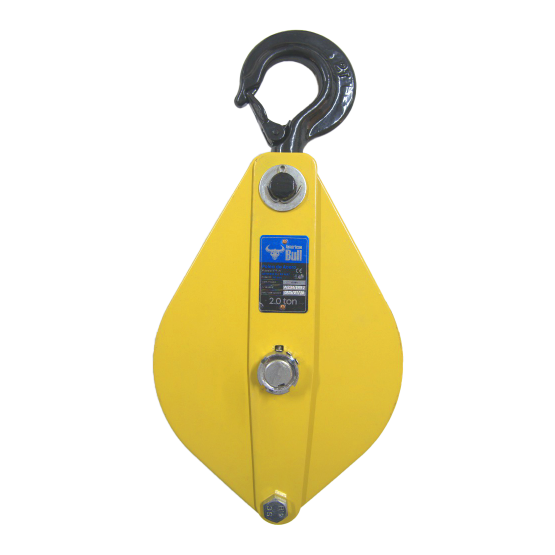 POLEA DE ACERO 2T HPB-20 PARA CABLE HASTA 13MM Y CUERDAS AMERICAN BULL