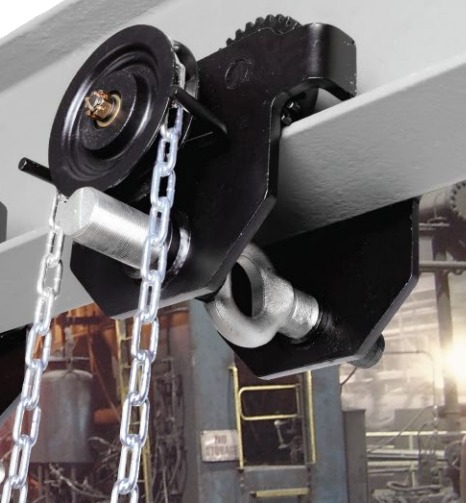 TROLLEY ENGRANAJE O CADENA 5T YAL050B (REGULABLE 90-220mm) 3mtsMANDO 5x25x17mm(2) VIT